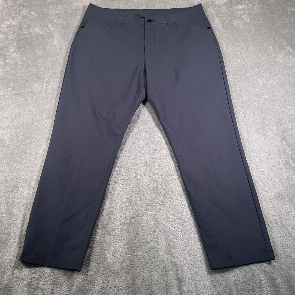 Public Rec Dealmaker Pants Mens 34x28 (Fits‎ 35x26) Gray Performance Travel Golf